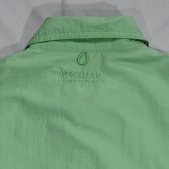 Magellan Sports Wear Mens Green Shirt Button Down Short Sleeves Sz S - Picture 6 of 10